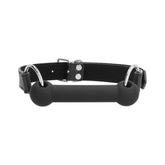 Silicone Bit Gag - With Adjustable Bonded Leather Straps